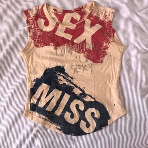 Miss Sixty confusion is sexy top